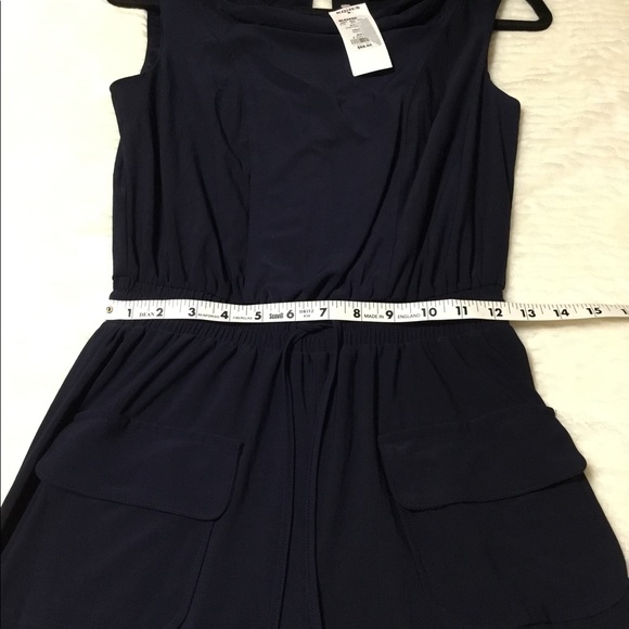 Simply Vera Wang Navy Sleeveless Jumpsuit size XS NWT - Picture 8 of 11